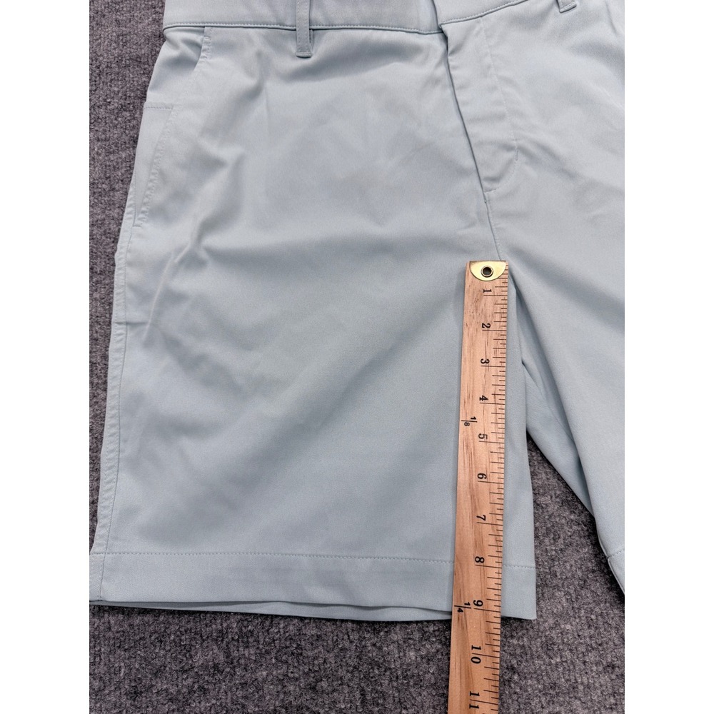 Nike Golf Shorts Mens 36 Light Blue Mint Performance Flat Front 9" - Picture 2 of 6